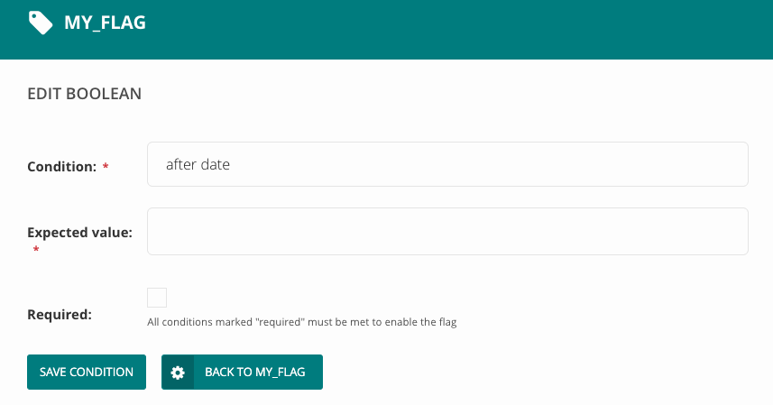 creating a condition